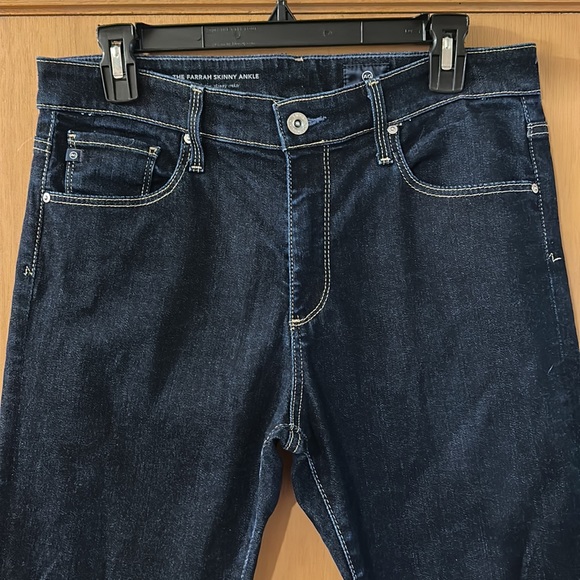 AG Adriano Goldschmied The Farrah Skinny Ankle High Rise Dark Wash Size 29 - Picture 2 of 12